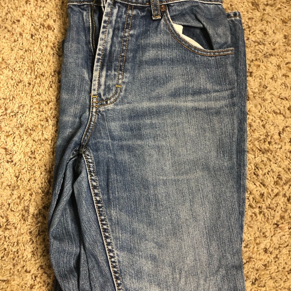 Banana Republic worn wash straight leg jeans